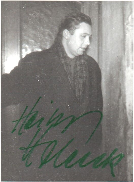 Autogramm Klassik | Heinz HOLECEK | 1970er Foto (Portrait SW)