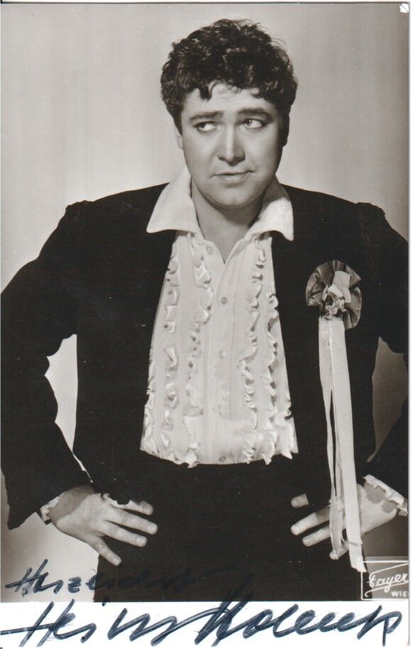 Autogramm Klassik | Heinz HOLECEK | 1960er (Rollenbild SW Fayer) Masetto