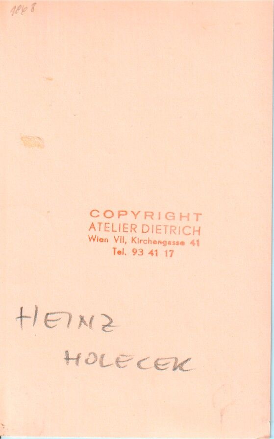 Autogramm Klassik | Heinz HOLECEK | 1960er (Rollenbild SW) Dietrich