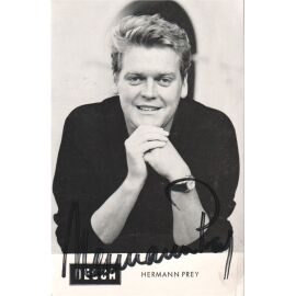 Autogramm Klassik | Hermann PREY | 1970er (Portrait SW Decca)