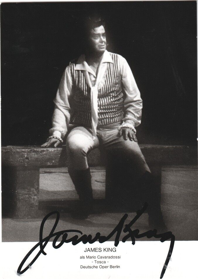 Autogramm Klassik (USA) | James KING | 1978 (Rollenbild SW) Tosca