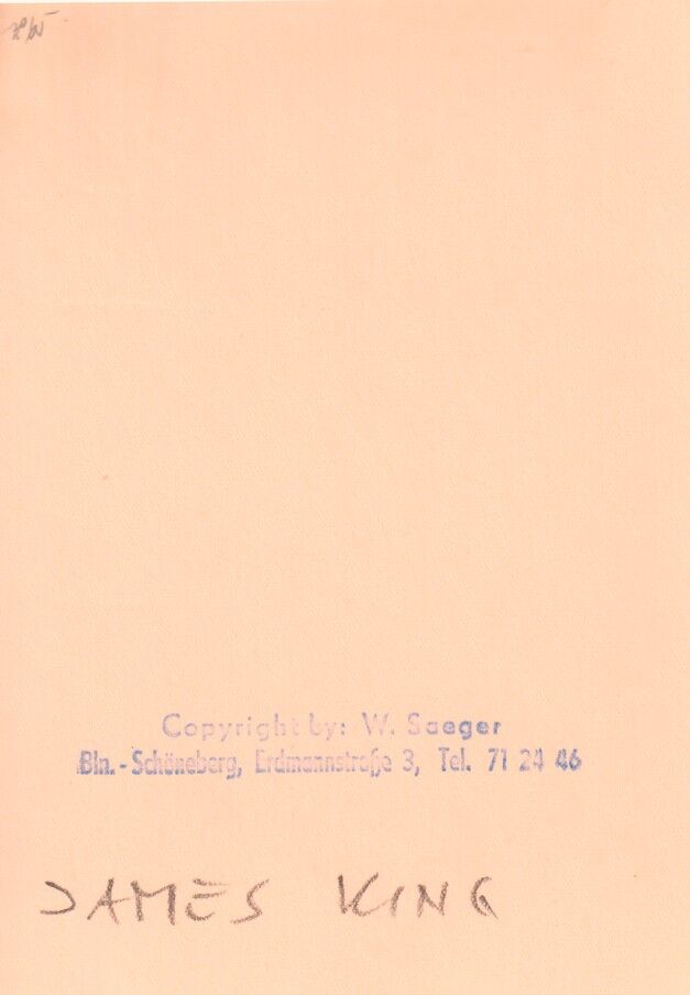 Autogramm Klassik (USA) | James KING | 1960er (Portrait SW) Saeger