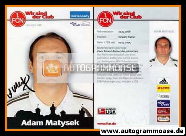 Autogramm Fussball | 1. FC Nürnberg | 2007 | Adam MATYSEK