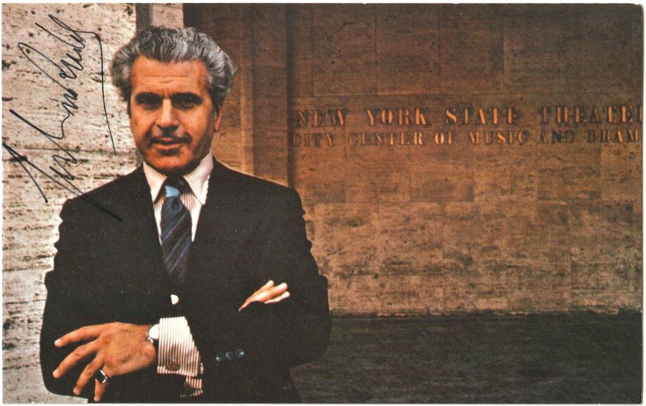 Autogramm Dirigent (USA) | Julius RUDEL | 1970er (Portrait Color) NY City Opera