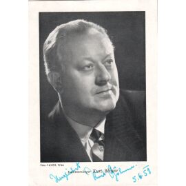Autogramm Klassik | Kurt BÖHME | 1950er (Portrait SW) Fayer 2