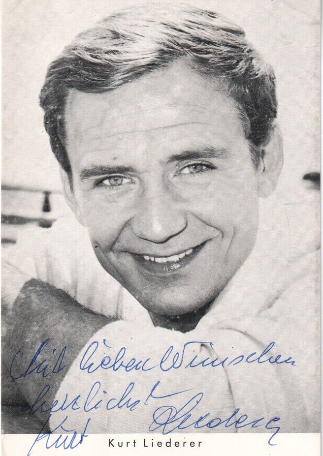 Autogramm Schauspieler | Kurt LIEDERER | 1970er (Portrait SW)