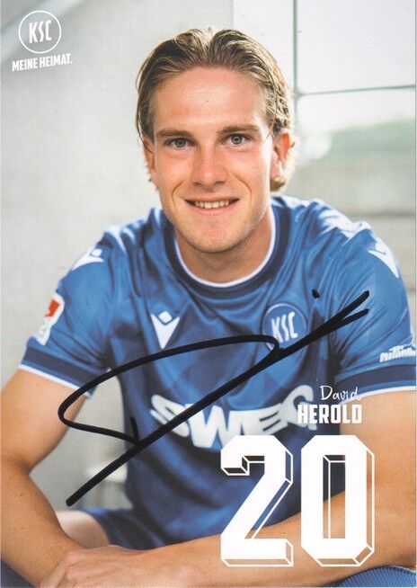 Autogramm Fussball | Karlsruher SC | 2025 | David HEROLD