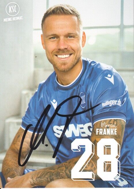 Autogramm Fussball | Karlsruher SC | 2025 | Marcel FRANKE