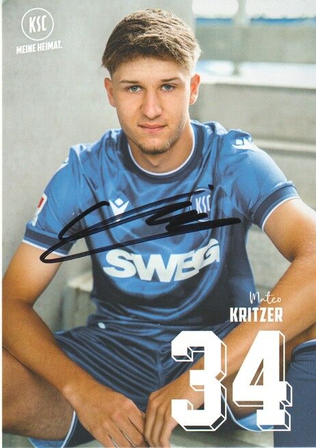 Autogramm Fussball | Karlsruher SC | 2025 | Mateo KRITZER