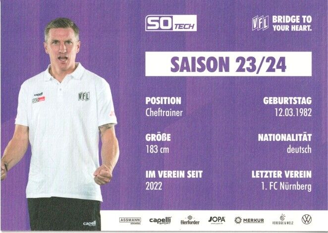 Autogramm Fussball | VfL Osnabrück | 2023 | Tobias SCHWEINSTEIGER