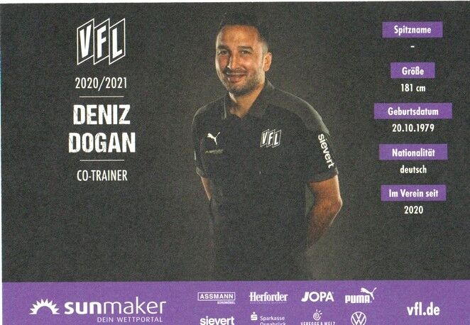 Autogramm Fussball | VfL Osnabrück | 2020 | Deniz DOGAN