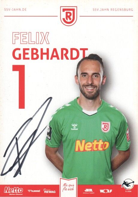 Autogramm Fussball | SSV Jahn Regensburg | 2023 | Felix GEBHARDT