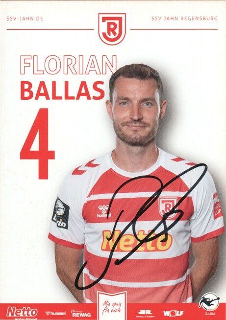 Autogramm Fussball | SSV Jahn Regensburg | 2023 | Florian BALLAS