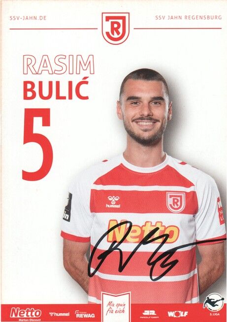 Autogramm Fussball | SSV Jahn Regensburg | 2023 | Rasim BULIC