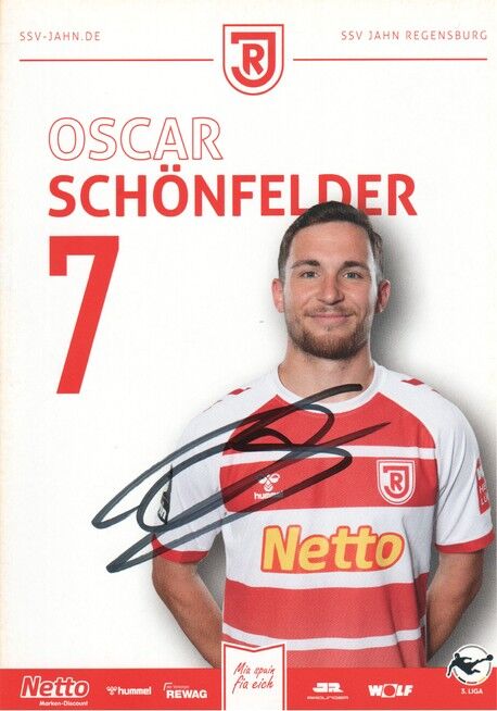 Autogramm Fussball | SSV Jahn Regensburg | 2023 | Oscar SCHÖNFELDER