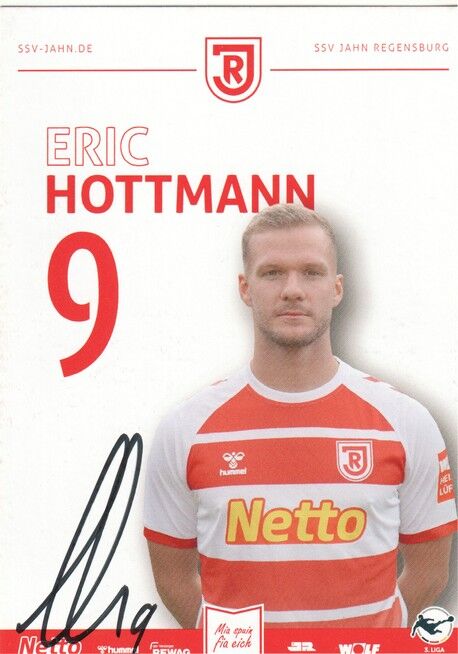 Autogramm Fussball | SSV Jahn Regensburg | 2023 | Eric HOTTMANN