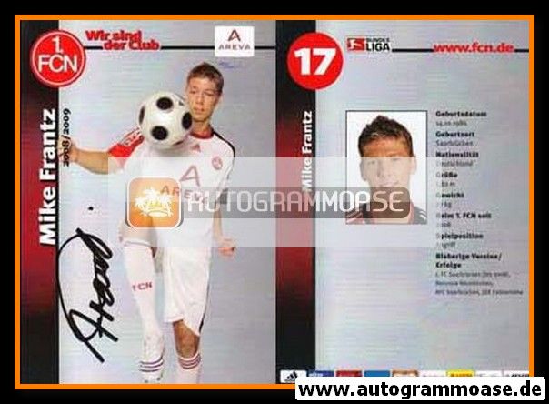 Autogramm Fussball | 1. FC Nürnberg | 2008 Ball | Mike FRANTZ