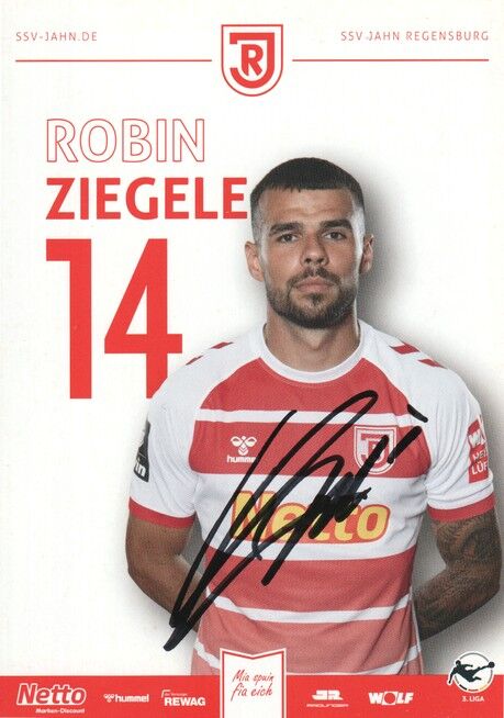 Autogramm Fussball | SSV Jahn Regensburg | 2023 | Robin ZIEGELE