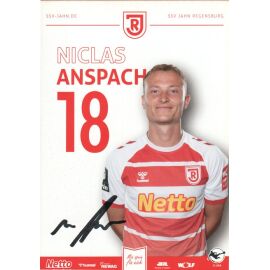 Autogramm Fussball | SSV Jahn Regensburg | 2023 | Niclas ANSPACH