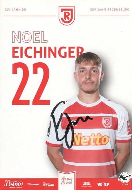 Autogramm Fussball | SSV Jahn Regensburg | 2023 | Noel EICHINGER