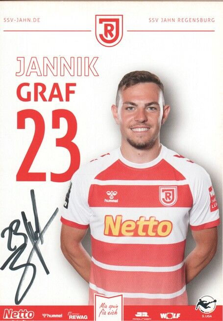 Autogramm Fussball | SSV Jahn Regensburg | 2023 | Jannik GRAF