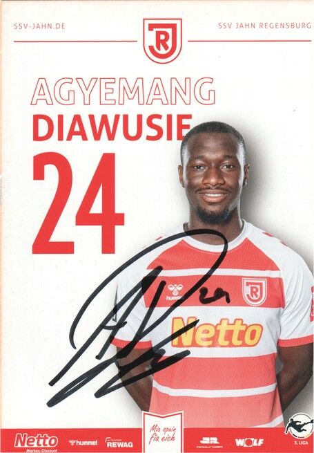 Autogramm Fussball | SSV Jahn Regensburg | 2023 | Agyemang DIAWUSIE