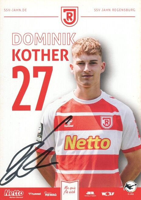 Autogramm Fussball | SSV Jahn Regensburg | 2023 | Dominik KOTHER