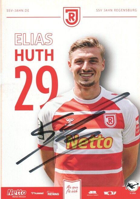 Autogramm Fussball | SSV Jahn Regensburg | 2023 | Elias HUTH