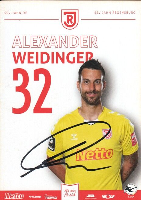 Autogramm Fussball | SSV Jahn Regensburg | 2023 | Alexander WEIDINGER