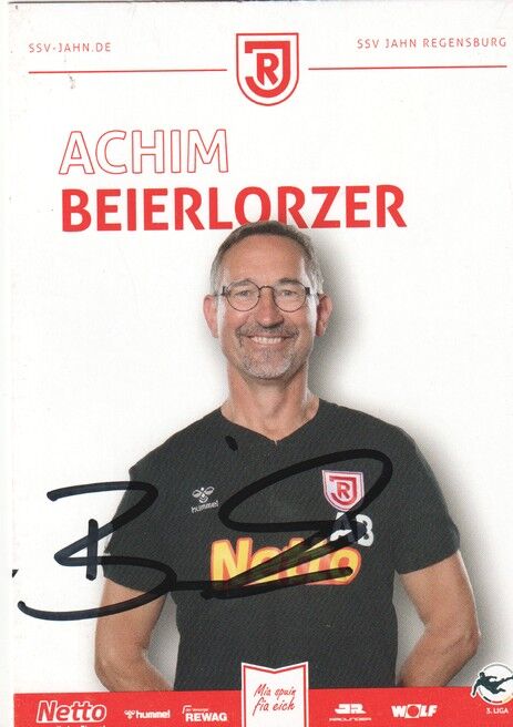 Autogramm Fussball | SSV Jahn Regensburg | 2023 | Achim BEIERLORZER