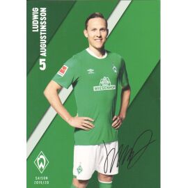 Autogramm Fussball | SV Werder Bremen | 2019 Druck | Ludwig AUGUSTINSSON