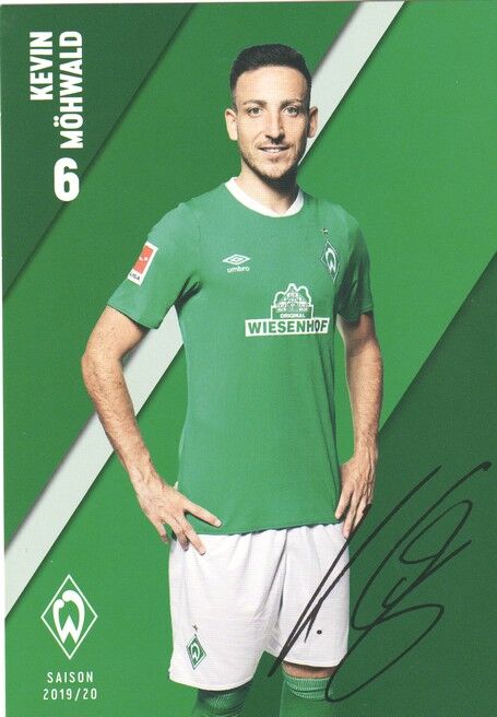 Autogramm Fussball | SV Werder Bremen | 2019 Druck | Kevin MÖHWALD