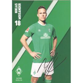 Autogramm Fussball | SV Werder Bremen | 2019 Druck | Niklas MOISANDER