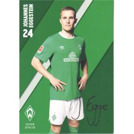 Autogramm Fussball | SV Werder Bremen | 2019 Druck | Johannes EGGESTEIN