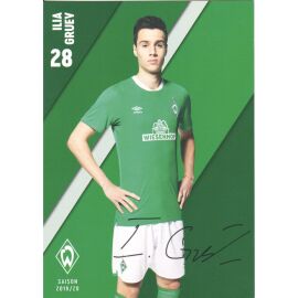 Autogramm Fussball | SV Werder Bremen | 2019 Druck | Ilia GRUEV