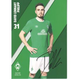 Autogramm Fussball | SV Werder Bremen | 2019 Druck | David Lennart PHILIPP