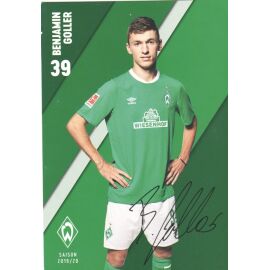 Autogramm Fussball | SV Werder Bremen | 2019 Druck | Benjamin GOLLER