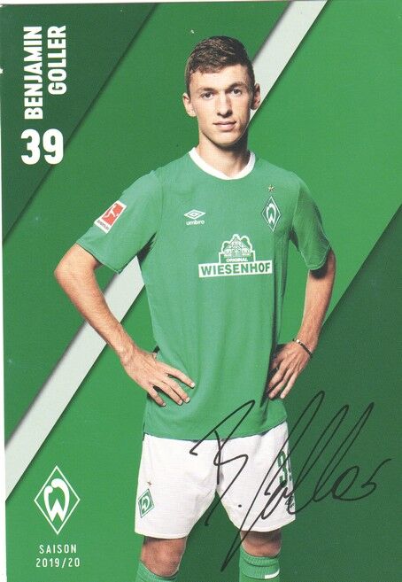 Autogramm Fussball | SV Werder Bremen | 2019 Druck | Benjamin GOLLER
