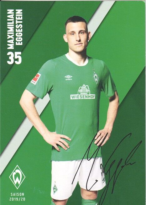 Autogramm Fussball | SV Werder Bremen | 2019 Druck | Maximilian EGGESTEIN