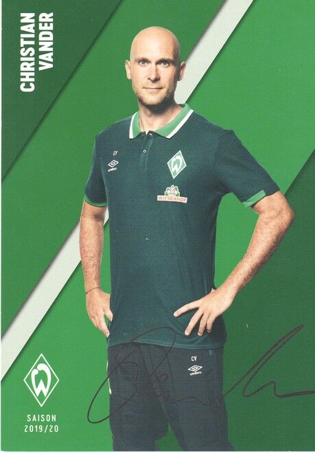 Autogramm Fussball | SV Werder Bremen | 2019 Druck | Christian VANDER