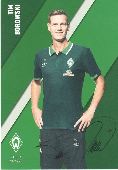 Autogramm Fussball | SV Werder Bremen | 2019 Druck | Tim BOROWSKI