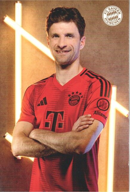 Autogramm Fussball | FC Bayern München | 2024 Druck | Thomas MÜLLER