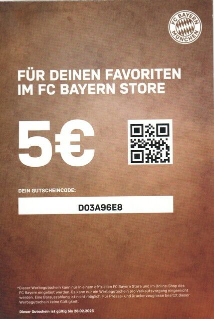 AK Fussball | FC Bayern München | 2024 | GUTSCHEIN