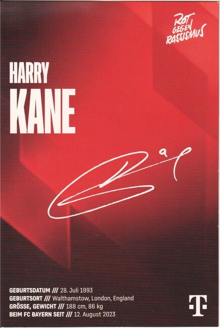 Autogramm Fussball | FC Bayern München | 2025 Druck | Harry KANE