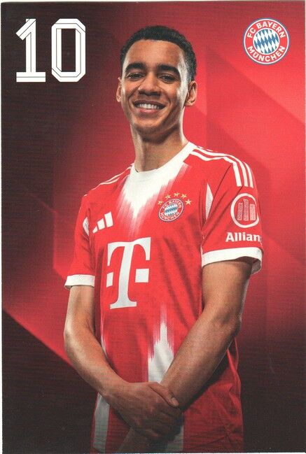 Autogramm Fussball | FC Bayern München | 2025 Druck | Jamal MUSIALA
