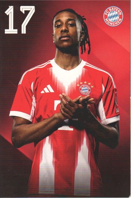 Autogramm Fussball | FC Bayern München | 2025 Druck | Michael OLISE
