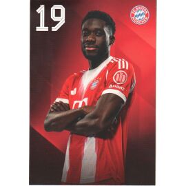 Autogramm Fussball | FC Bayern München | 2025 Druck | Alphonso DAVIES