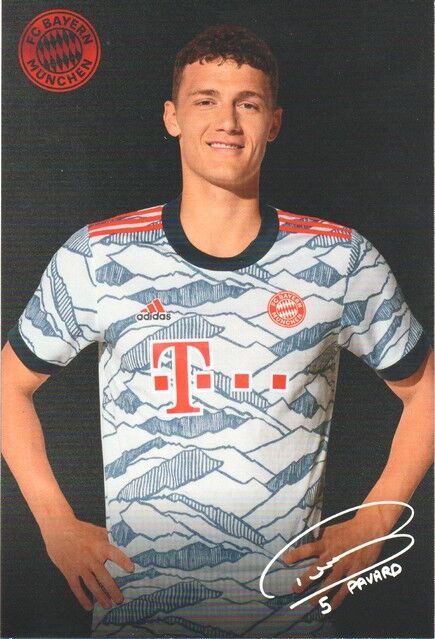 Autogramm Fussball | FC Bayern München | 2021 Druck | Benjamin PAVARD