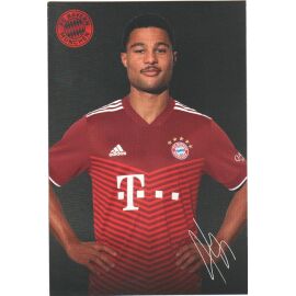 Autogramm Fussball | FC Bayern München | 2021 Druck | Serge GNABRY