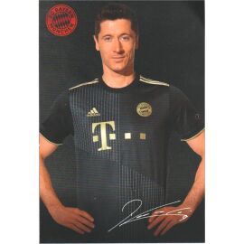 Autogramm Fussball | FC Bayern München | 2021 Druck | Robert LEWANDOWSKI